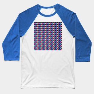 Geometric Deltas #2 - Repeat Pattern Art Decor Design Baseball T-Shirt
